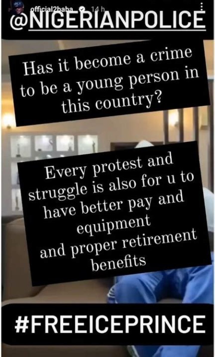 
2face Idibia Demands The Release Of His Colleague, Ice Prince 