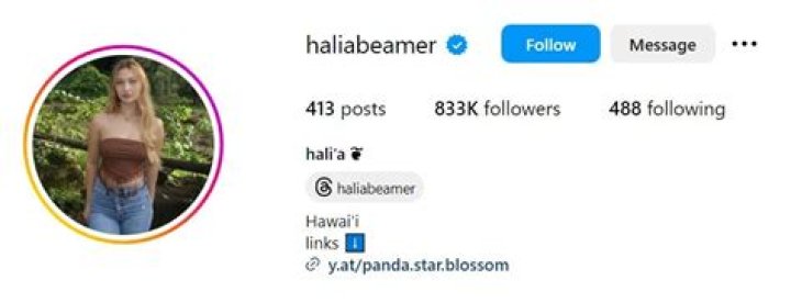 Hali’a Beamer Bio (Wiki) 