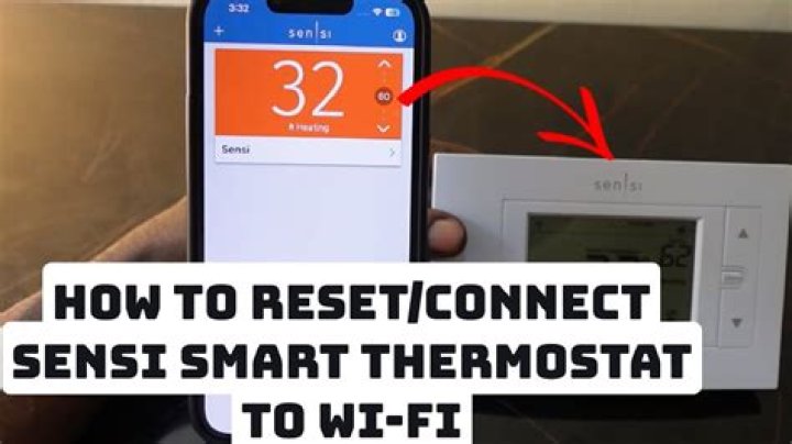 How do I reset my Sensi WIFI thermostat?