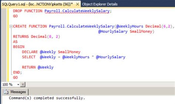 How do you delete a function in SQL?