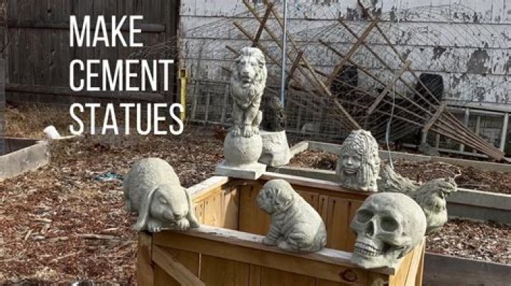 How do you make a cement statue?