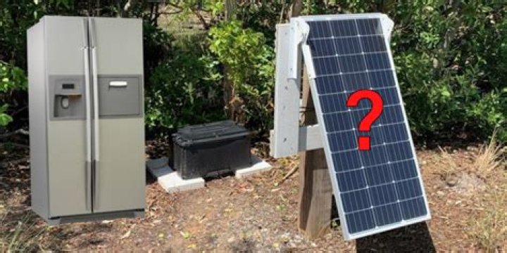 How many solar panels does it take to power a fridge?