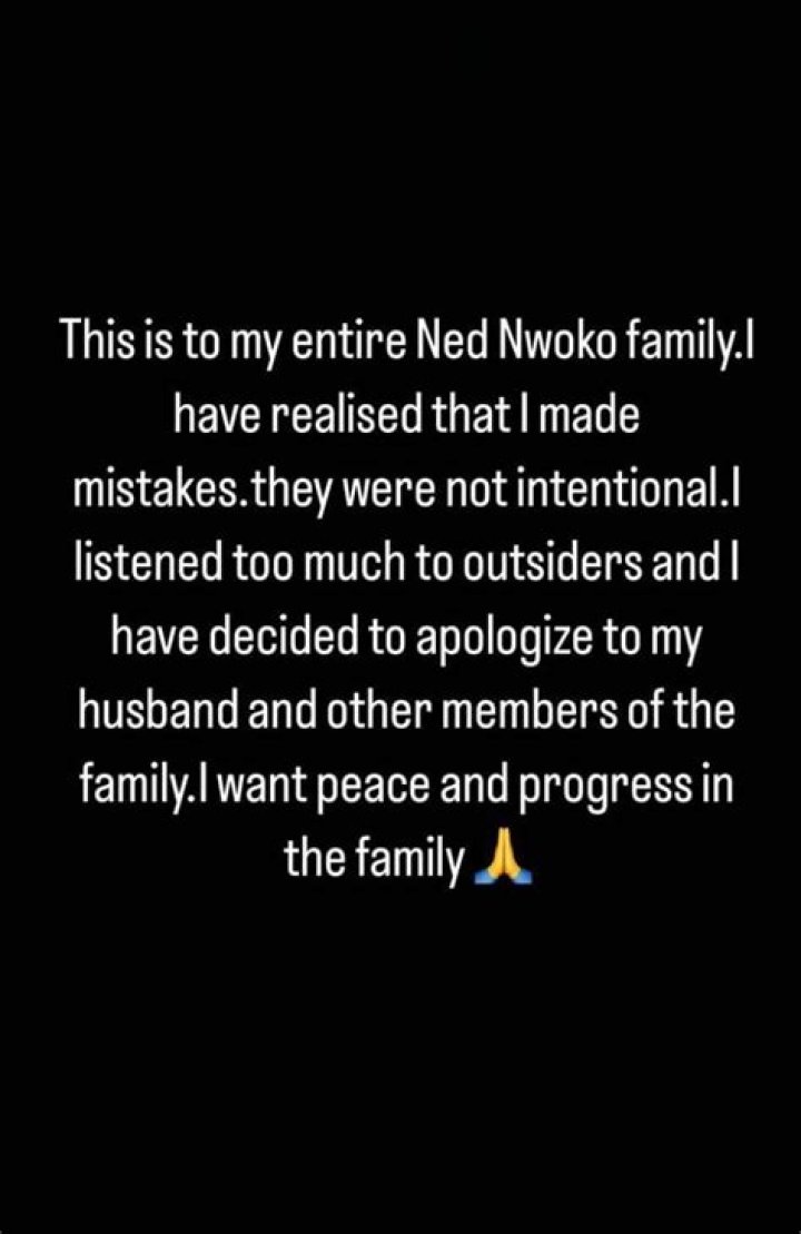 
“I Made A Mistake And Listened Too Much To Outsiders” Laila Charani Makes U-turn, Tenders Apology To Ned Nwoko 