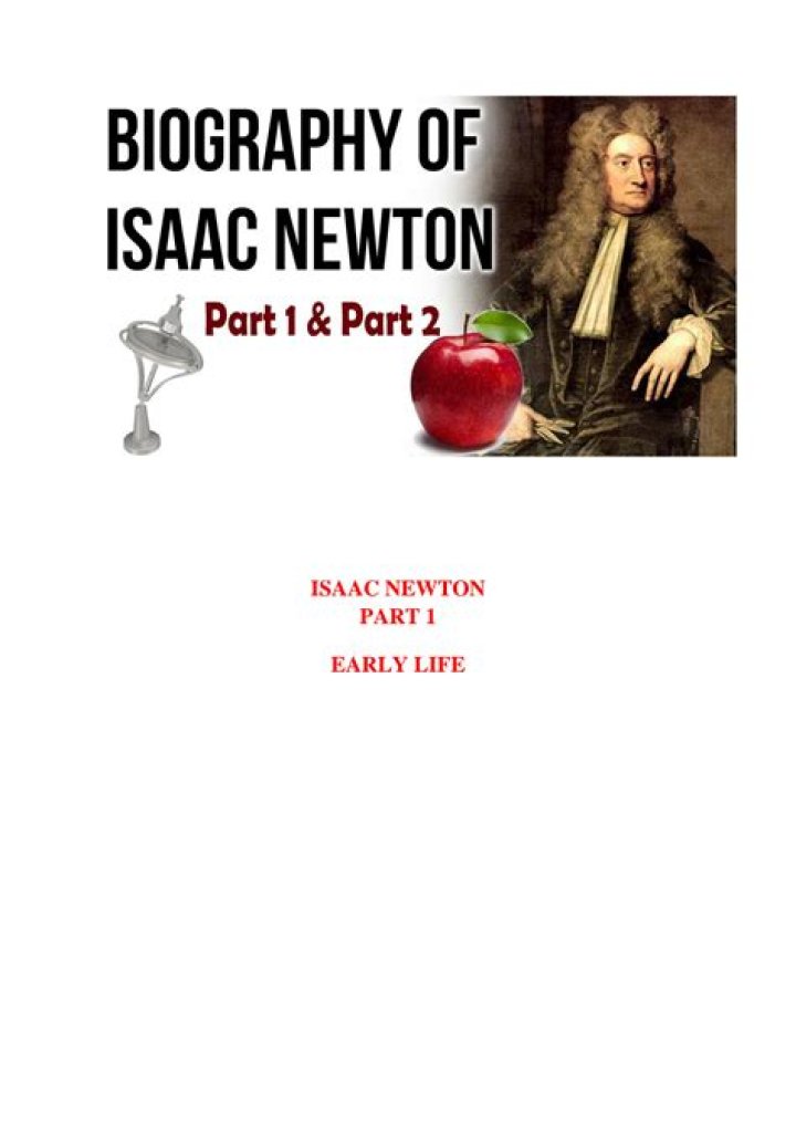Isaac Newton - Trivia, Family, Bio