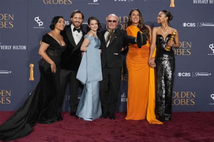 Rihanna wore Schiaparelli at the Globes, then headed to Giorgio Baldi