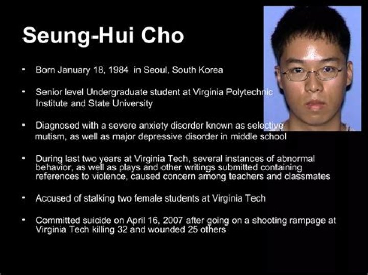 Seung-Hui Cho - Trivia, Family, Bio