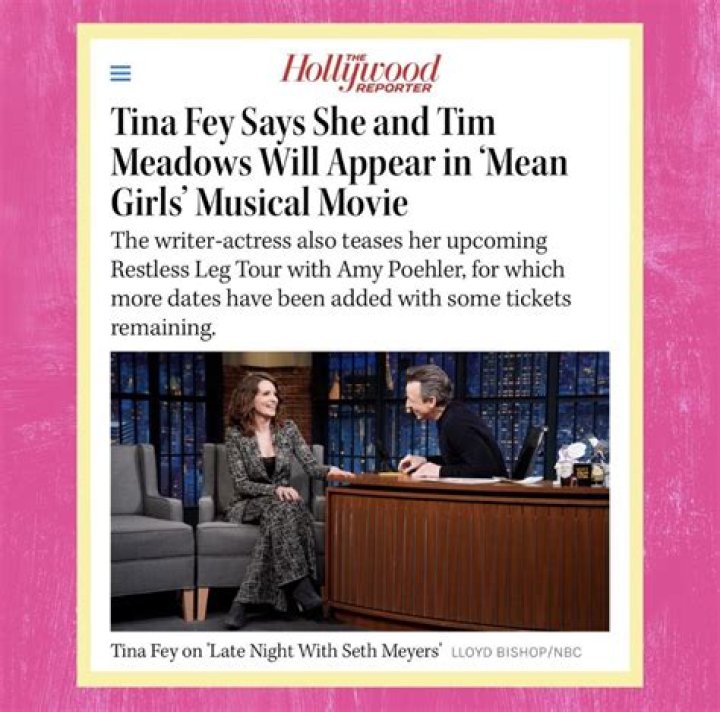 
Tina Fey, Tim Meadows to act in ‘Mean Girls: The Musical’? What we know 