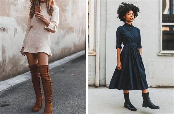 What boots to wear with midi dresses?
