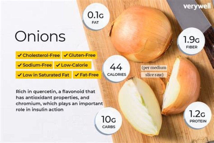 What is the nutritional value of cooked onions?