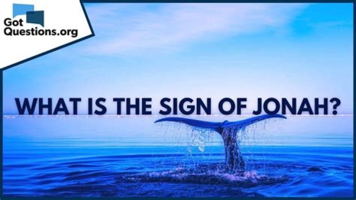 What is the sign of Jonah?