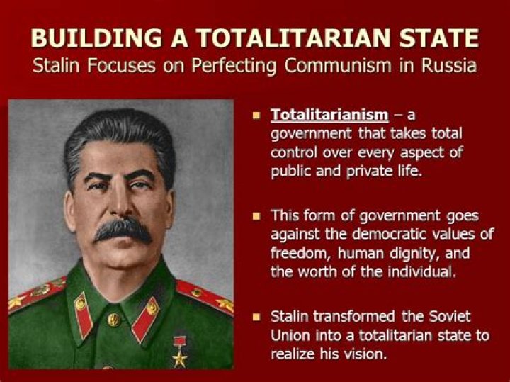 What methods did Stalin use to create a totalitarian state quizlet?